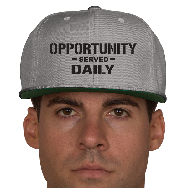 opportunity -served- daily classic snapback hat
